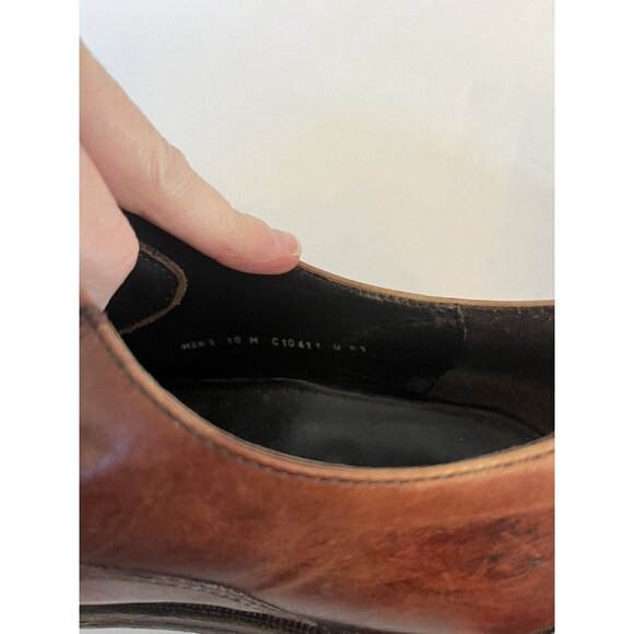 Cole Haan Mens Oxfords Shoes 10 M Brown Leather C10411 Lace Up Flat Heel main image 7
